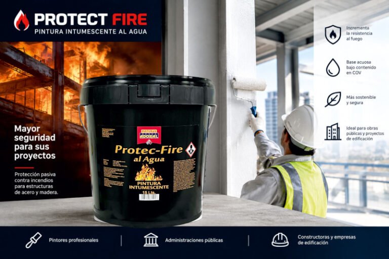 Anuncio PROTECT FIRE, pintura intumescente para estructuras de acero